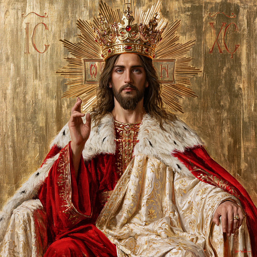 Jesus the King - Contemporary Byzantine · Square n° 2