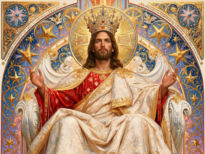 Jesus the King - Sacred Art Nouveau · Landscape n° 3