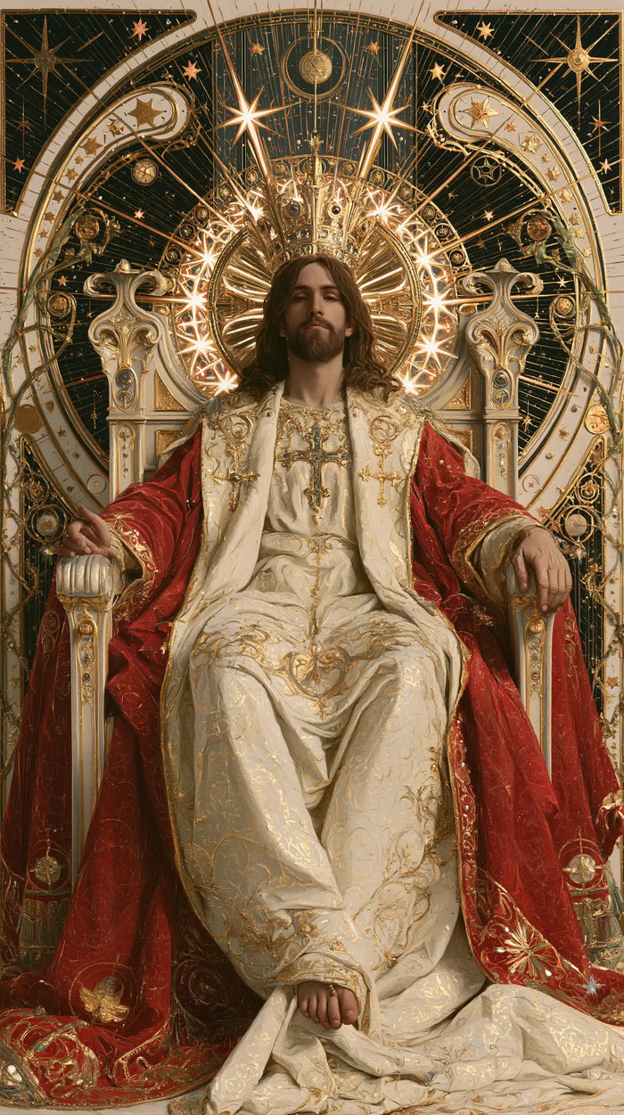 Jesus the King - Sacred Art Nouveau · Portrait n° 2