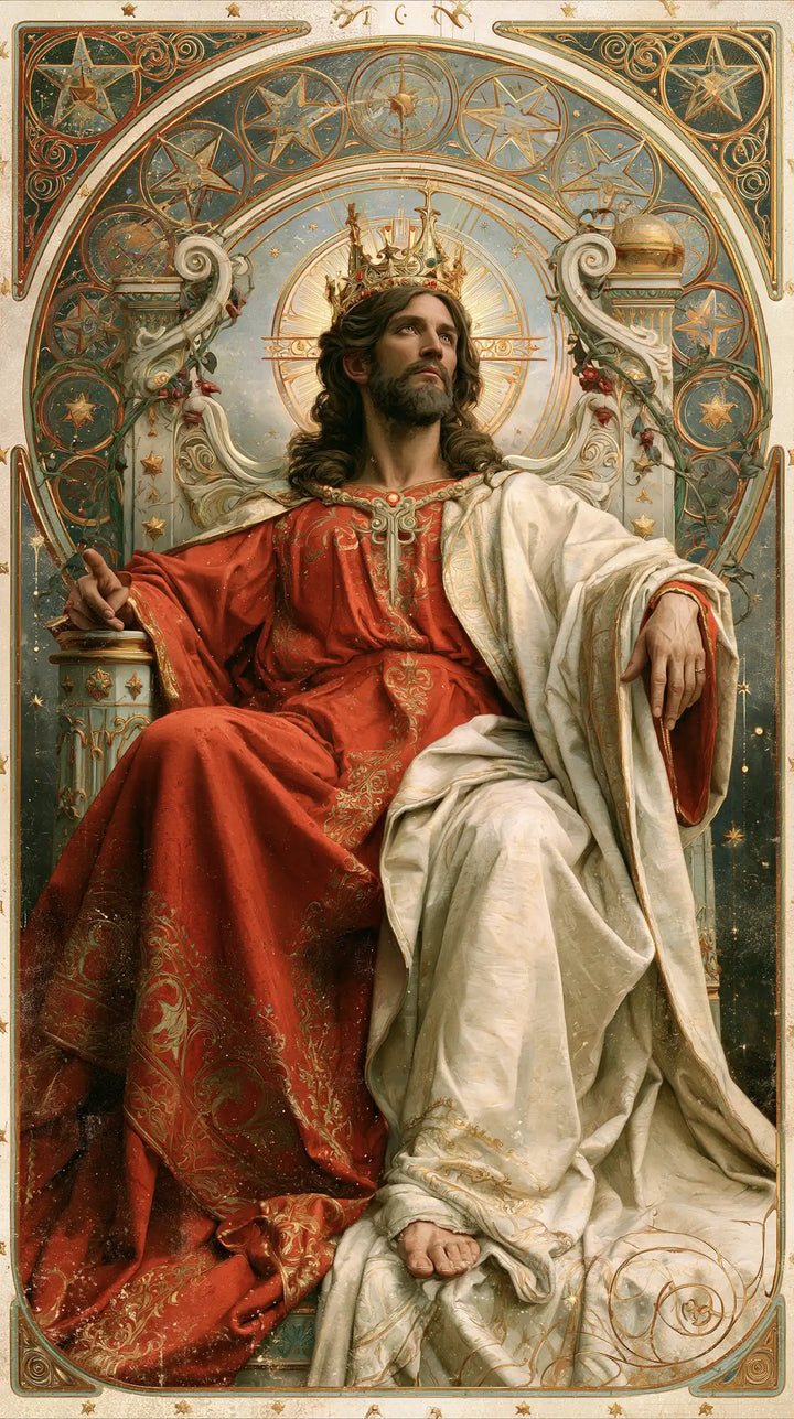 Jesus the King - Sacred Art Nouveau · Portrait n° 3