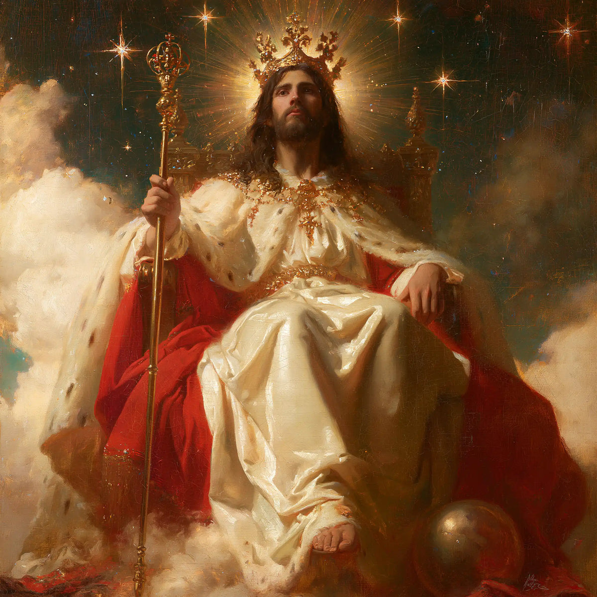 Jesus the King - Symbolist · Square n° 1