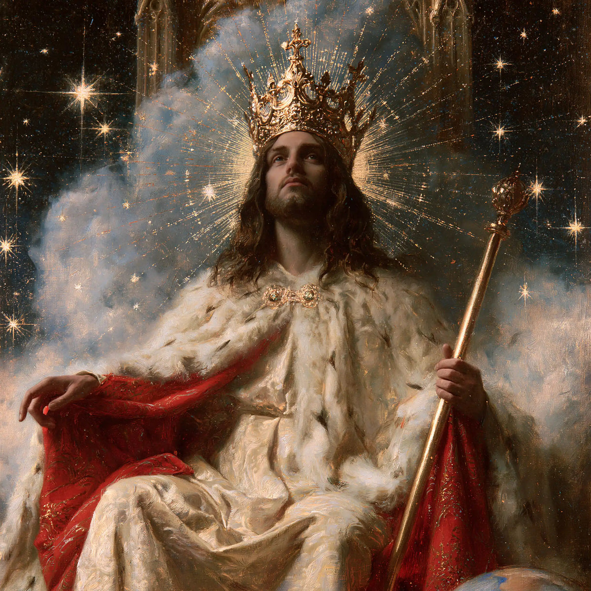 Jesus the King - Symbolist · Square n° 6