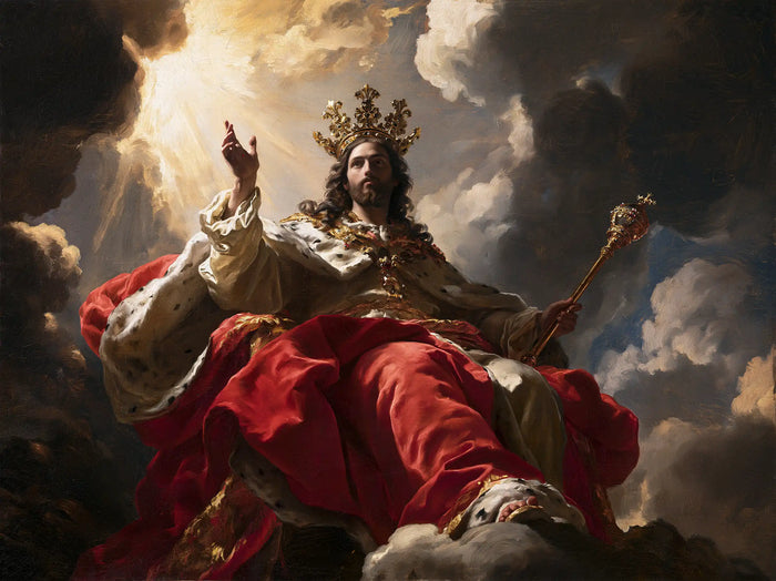 Jesus the King — Crimson at the Edge of Blue Clouds