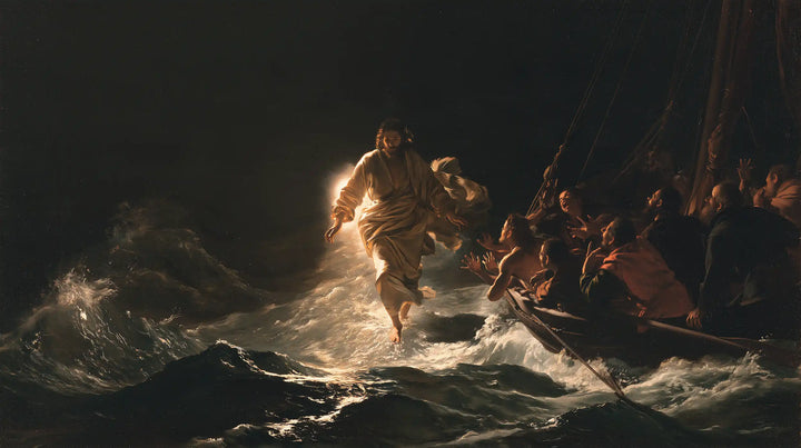 Jesus Walking on Water - Caravaggio Tenebrism · Landscape n° 15