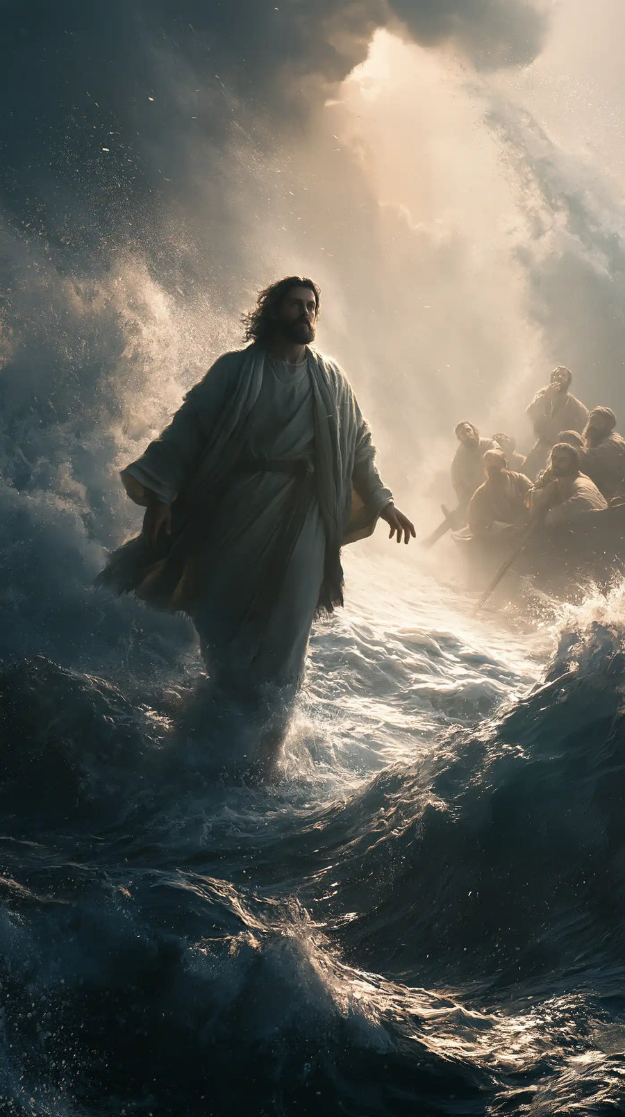 Jesus Walking on Water - Explosion of Movement · Portrait n° 28