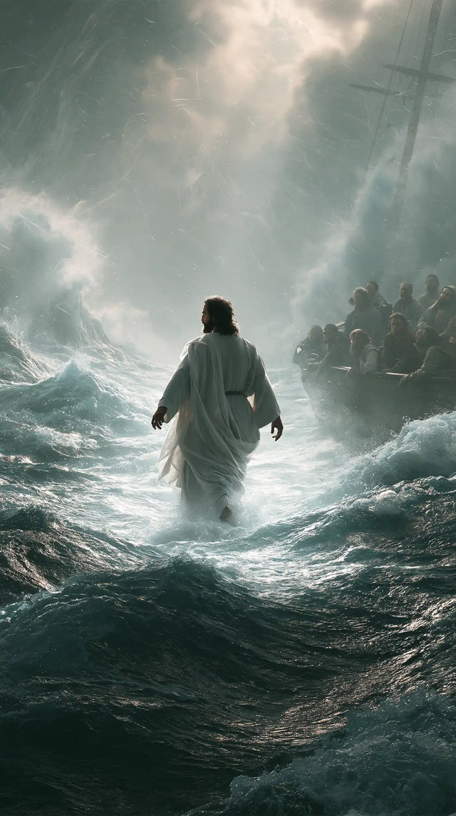 Jesus Walking on Water - Explosion of Movement · Portrait n° 31
