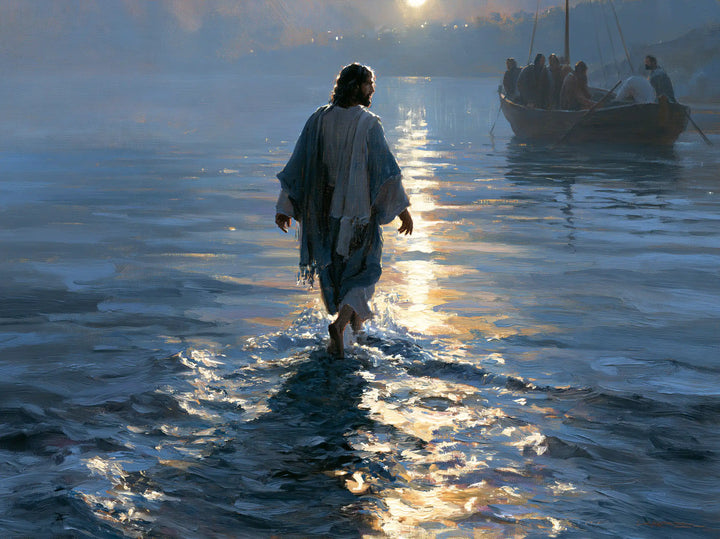 Jesus Walking on Water — The Sun’s Call upon Quiet Water
