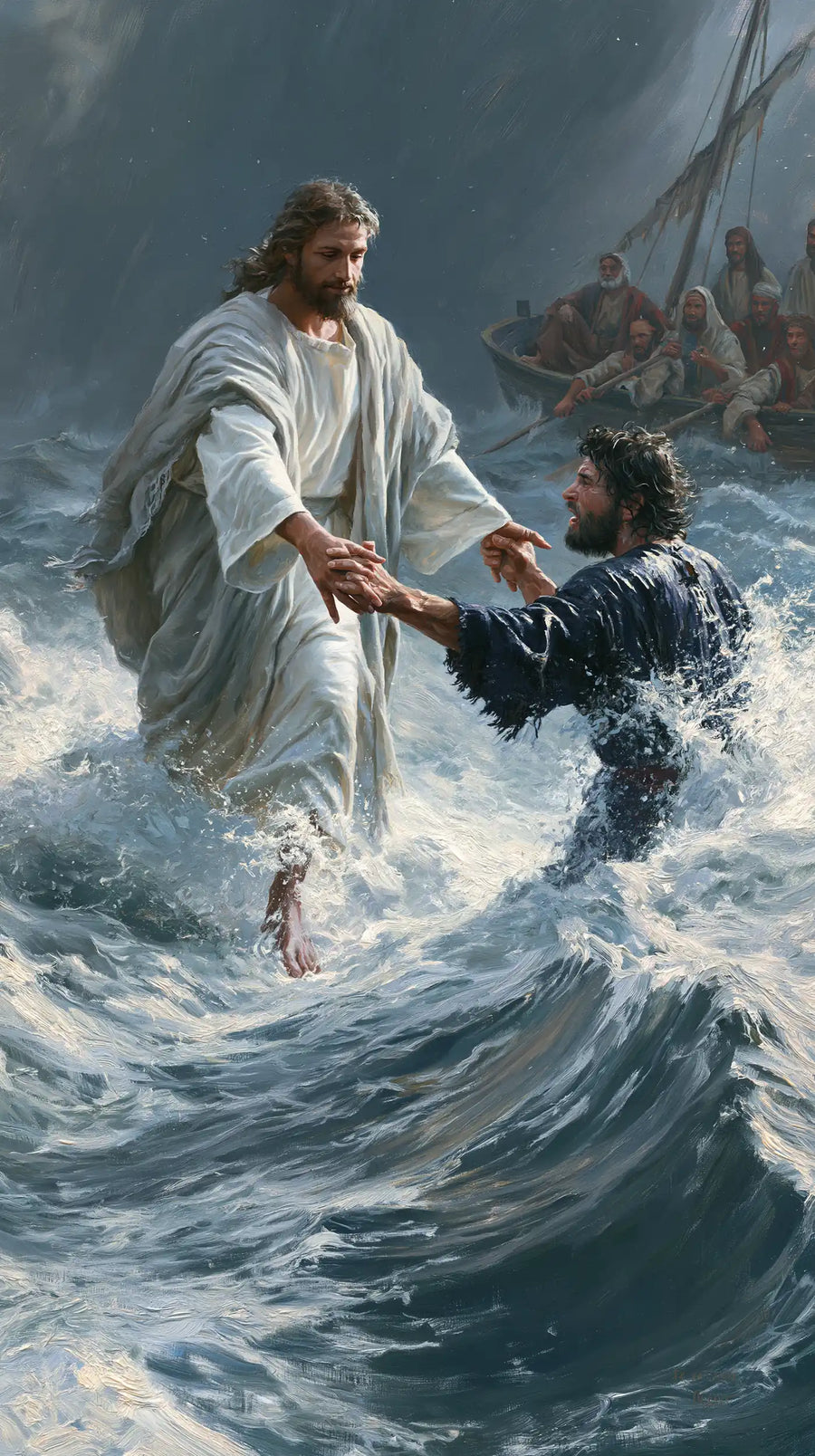 Jesus Walking on Water - Jesus Saves Peter · Portrait n° 8