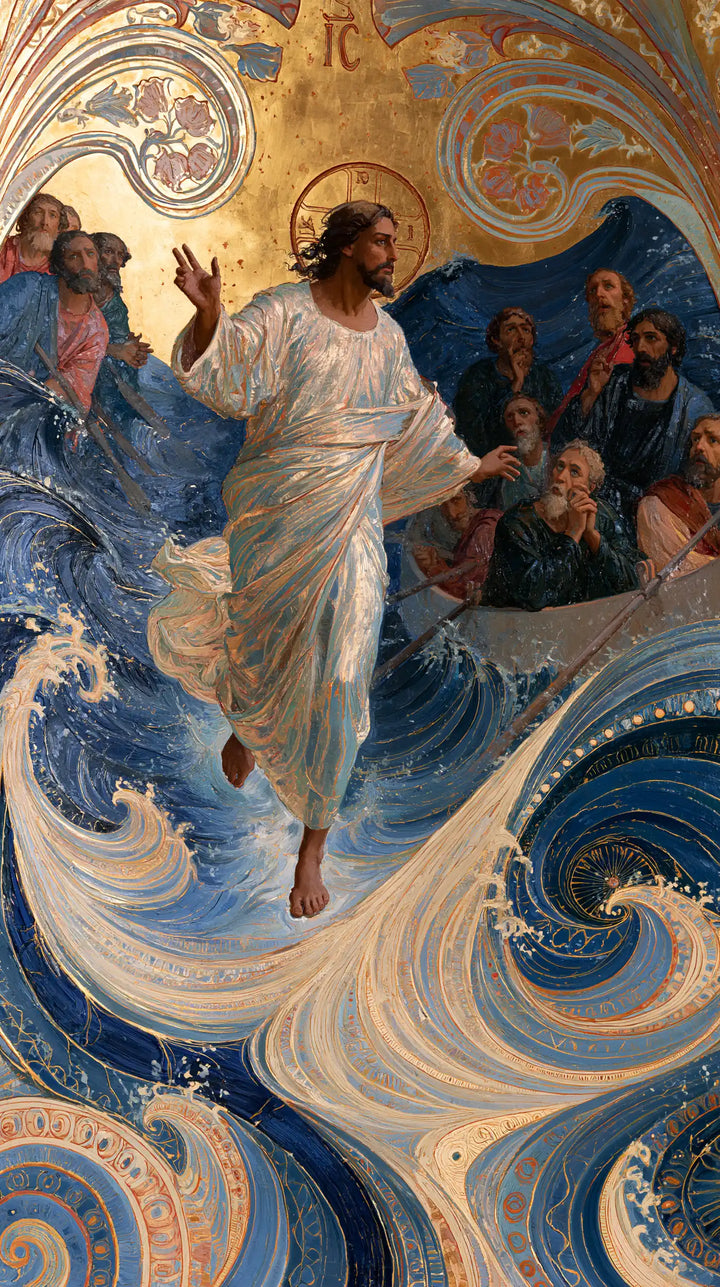 Jesus Walking on Water — The Blessing upon the Silken Whirl