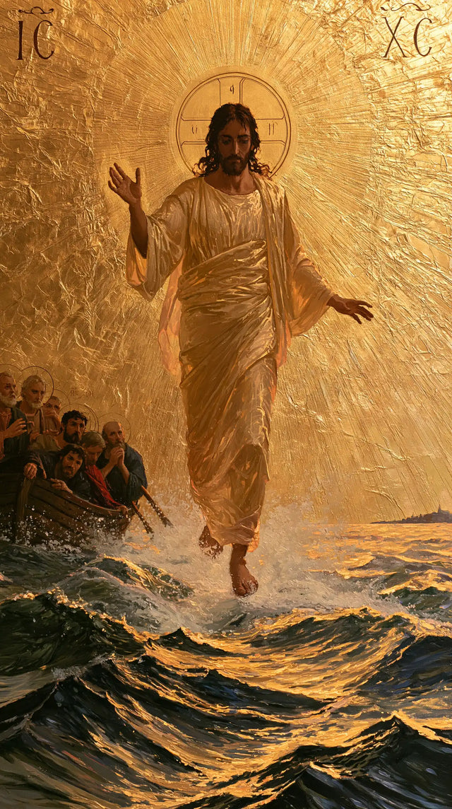 Jesus Walking on Water — The Blessing upon Little Golden Crests