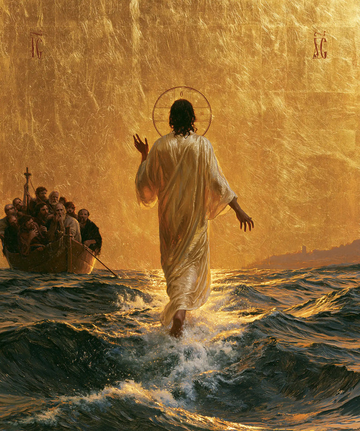 Jesus Walking on Water — Walking toward the Golden Silence