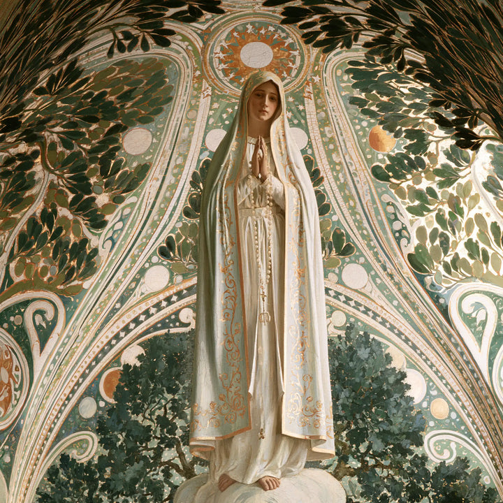 Our Lady of Fatima – Sacred Art Nouveau · Square no. 5