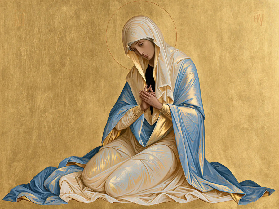 Virgin Mary in Prayer - Contemporary Byzantine · Landscape n° 4