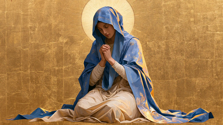 Virgin Mary in Prayer - Contemporary Byzantine · Landscape n° 16