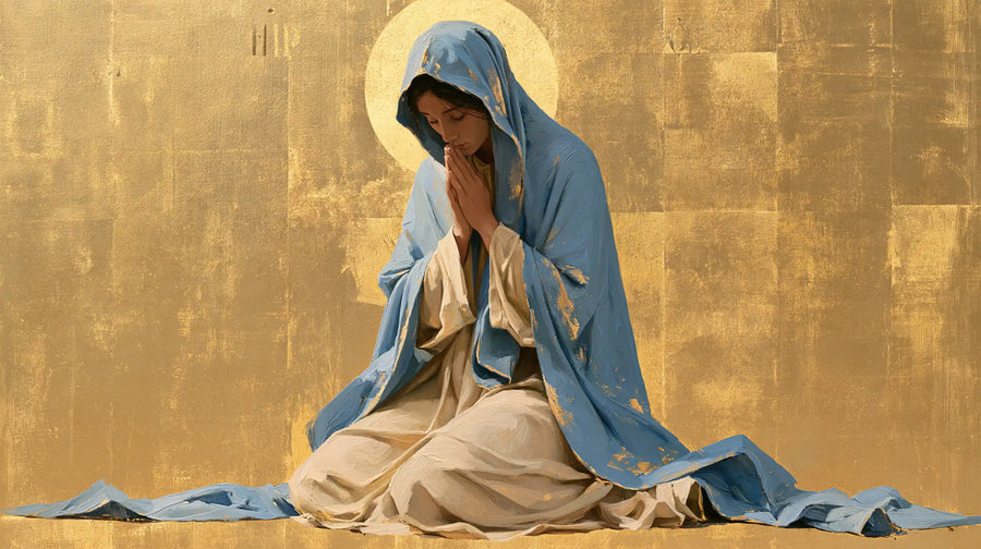 Virgin Mary in Prayer - Contemporary Byzantine · Landscape n° 24