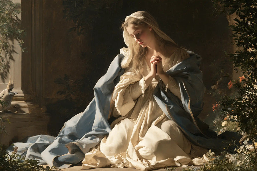 Virgin Mary in Prayer - Florentine Renaissance · Landscape n° 16