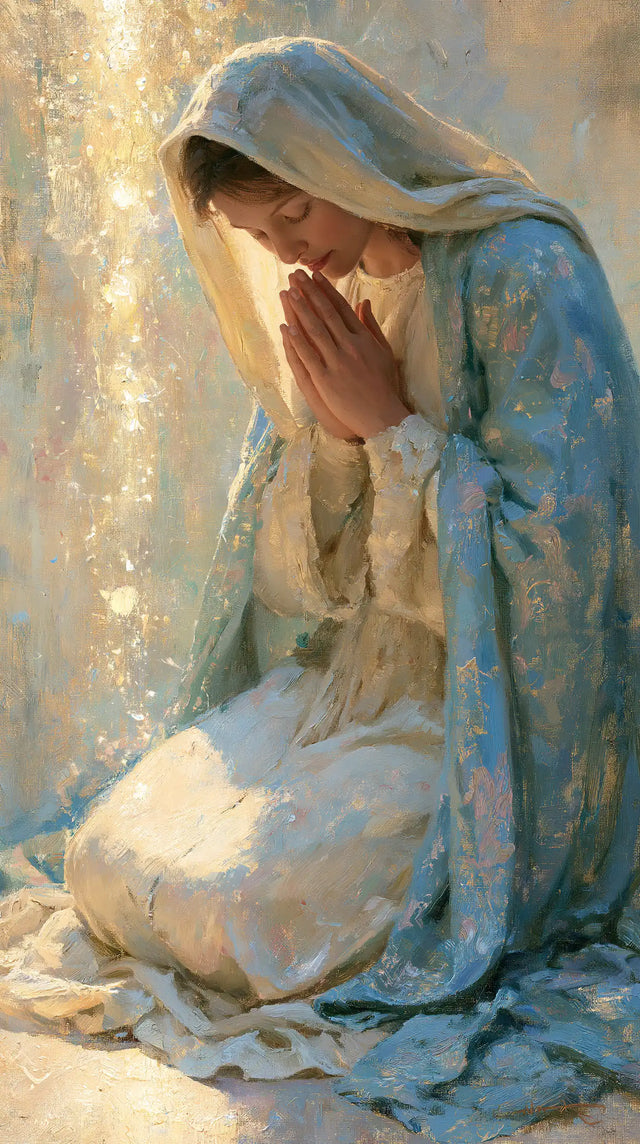 Virgin Mary in Prayer - Impressionist · Portrait n° 7