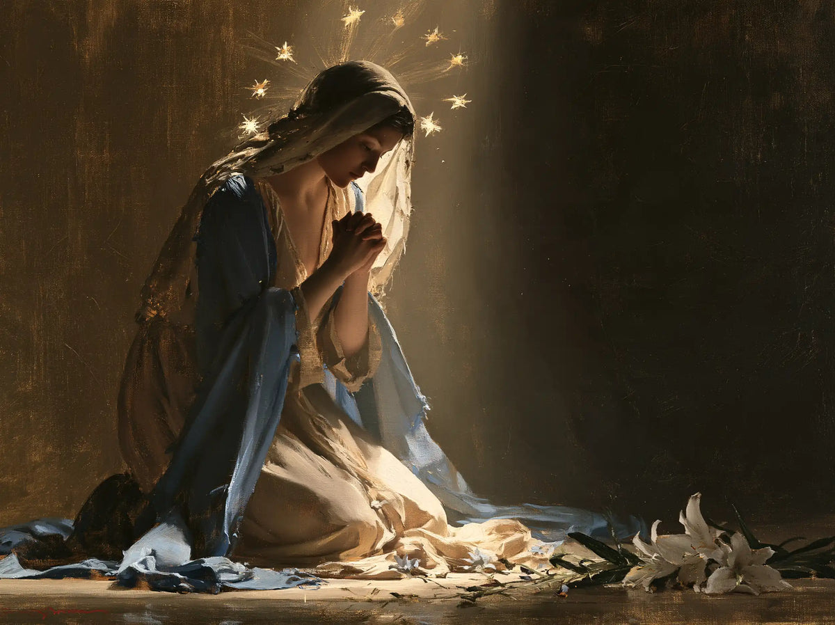 Virgin Mary in Prayer - Symbolist · Landscape n° 9