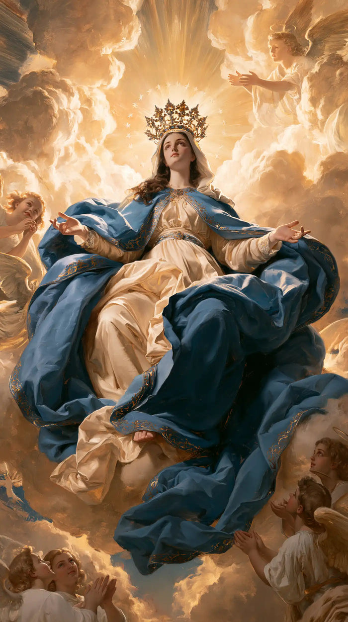 Mary, Queen of Heaven — The Dark Wave Within Golden Glory