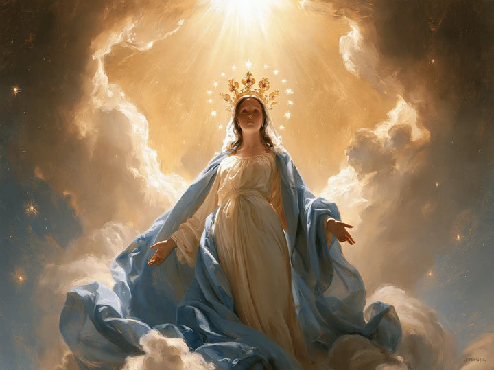 Mary Queen of Heaven - Mary before Heavenly Light · Landscape n° 10