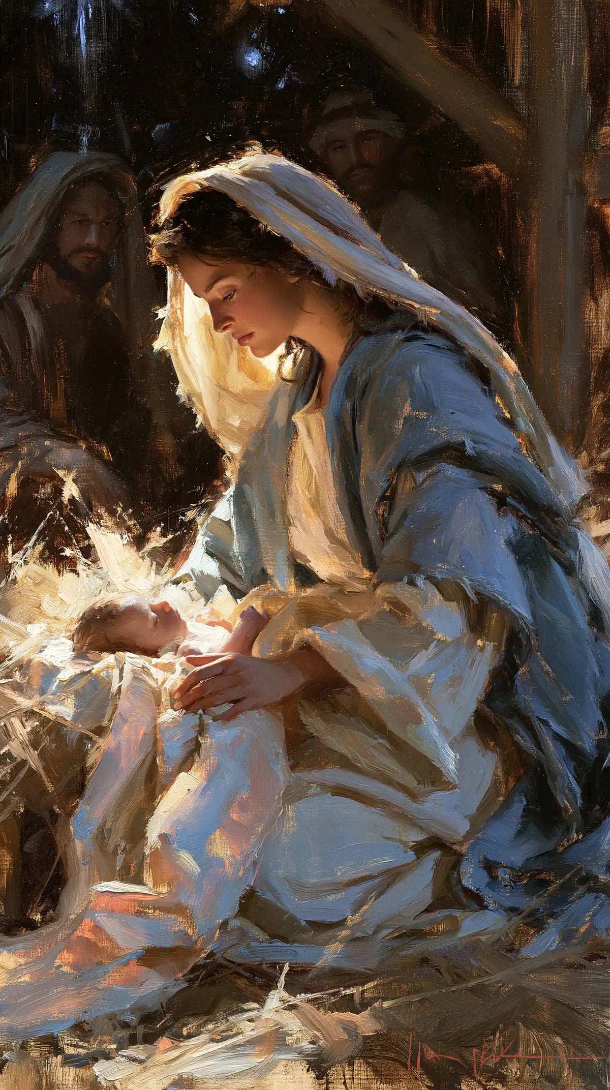 The Nativity — The Golden Veil Before the Watchers