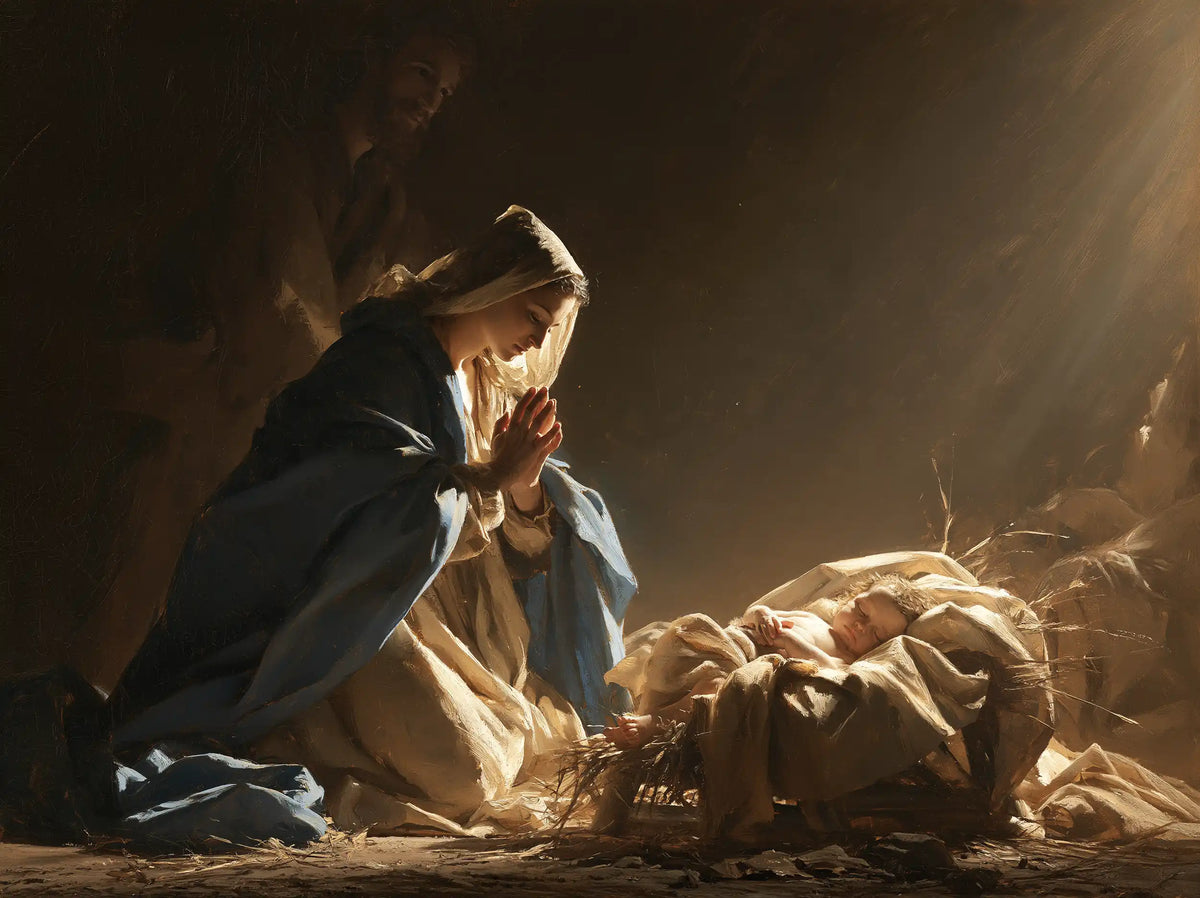 The Nativity - Mary Adoring the Christ Child · Landscape n° 1