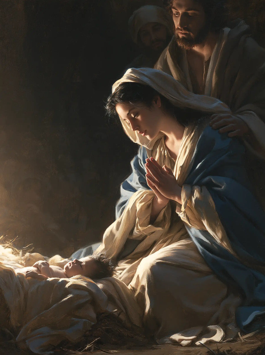 The Nativity - Mary Adoring the Christ Child · Portrait n° 13