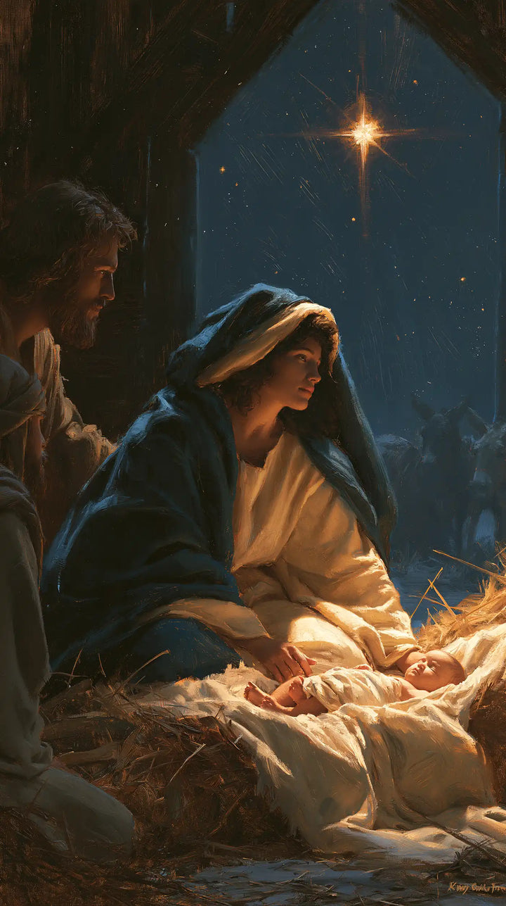 The Nativity - Midnight Blue Chiaroscuro · Portrait n° 8