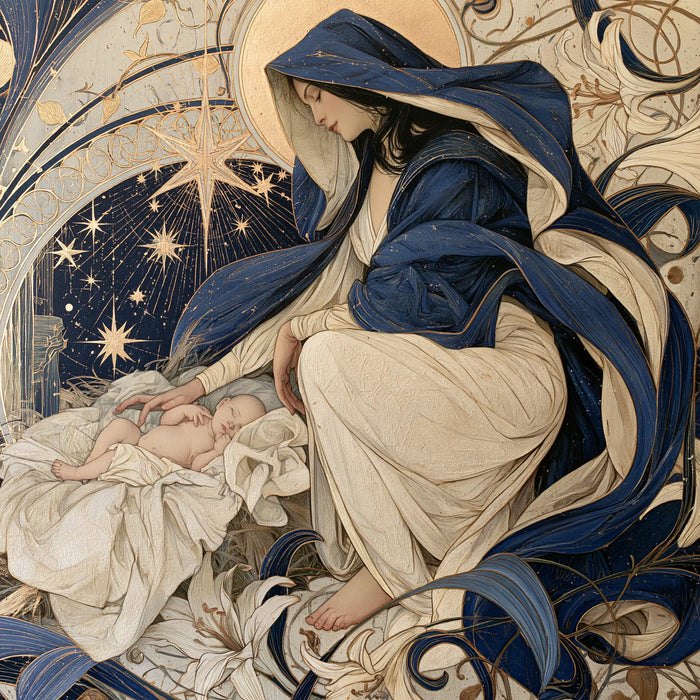 The Nativity - Sacred Art Nouveau · Square n° 3