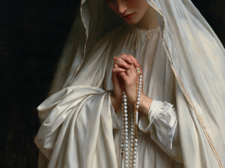 Our Lady of Fatima – Hands Gathered Around the Rosary