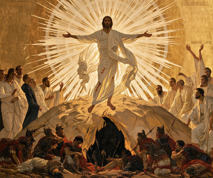 The Resurrection of Jesus Christ — The Wheel of Light above the Tomb