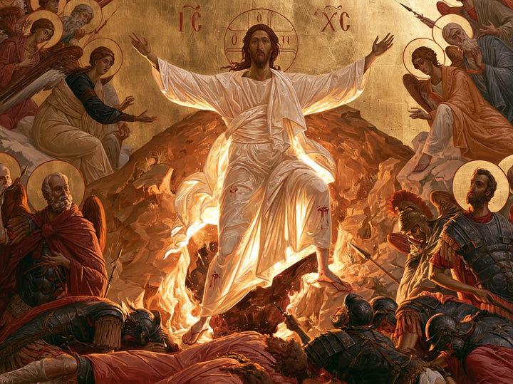 The Resurrection of Jesus Christ — Angels around the Golden Source