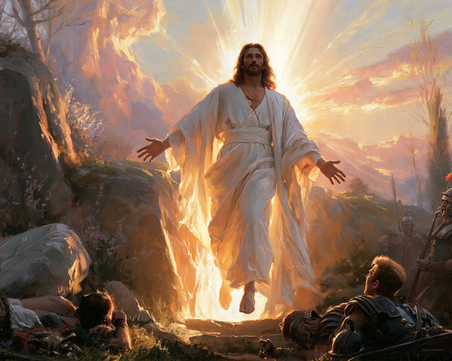 The Resurrection of Jesus Christ — The Sun behind White Shoulders