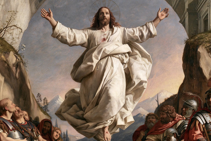The Resurrection of Jesus Christ — Arms above the Gathered Gazes