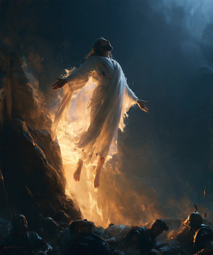 The Resurrection of Jesus Christ - Midnight-blue Chiaroscuro · Portrait n° 25