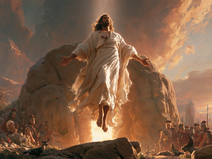 The Resurrection of Jesus Christ — The Upward Gaze before the Russet Rock