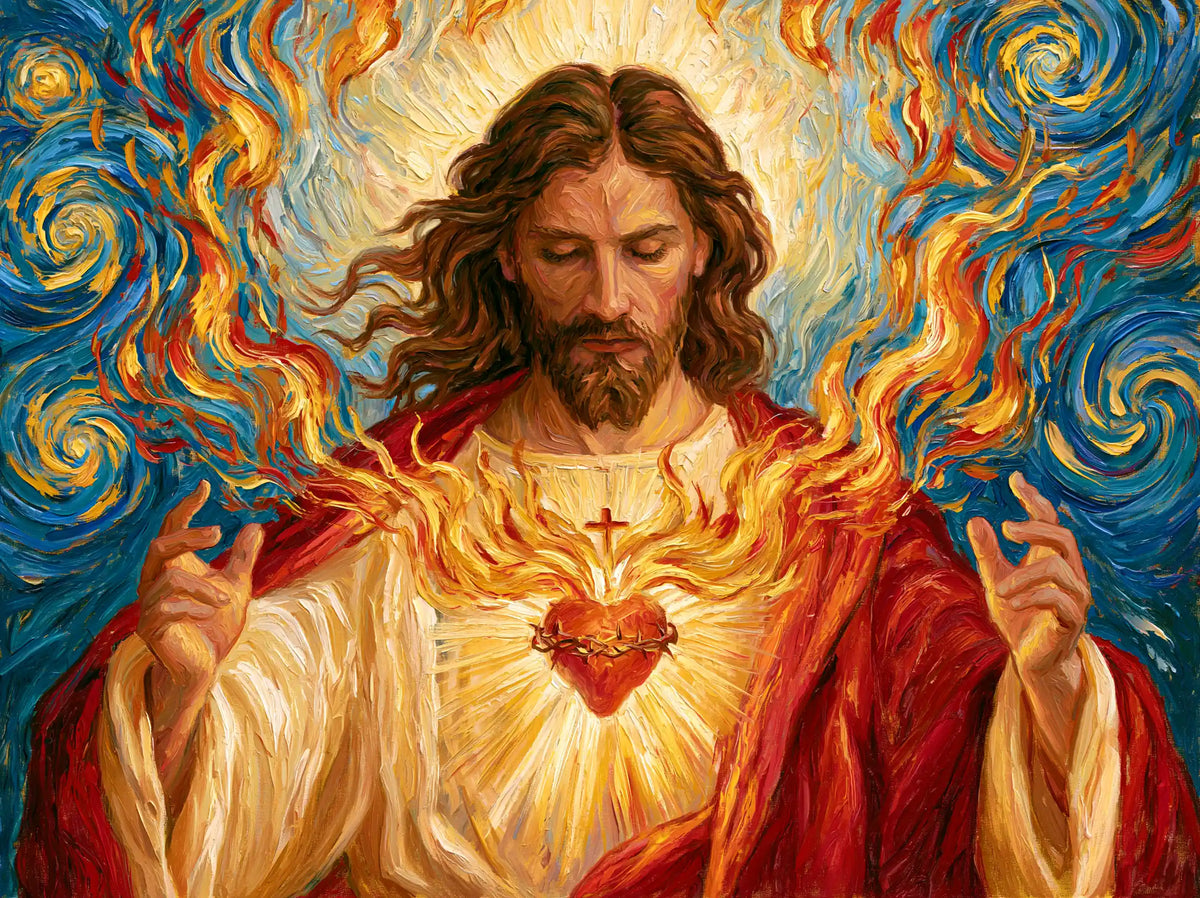 Sacred Heart of Jesus – Post-Impressionist · Landscape no. 4