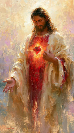 The Sacred Heart of Jesus — Welcome in Scattered Light