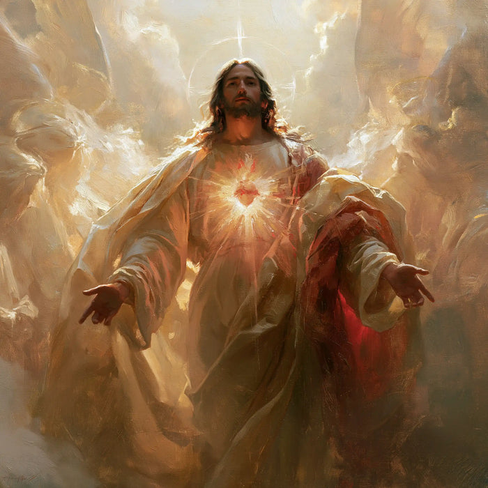 Sacred Heart of Jesus - Jesus as Divine Light · Square n° 5