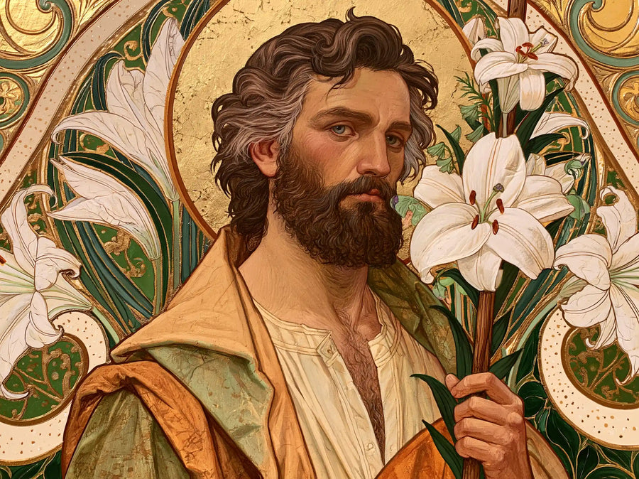 Saint Joseph – Sacred Art Nouveau · Landscape no. 3