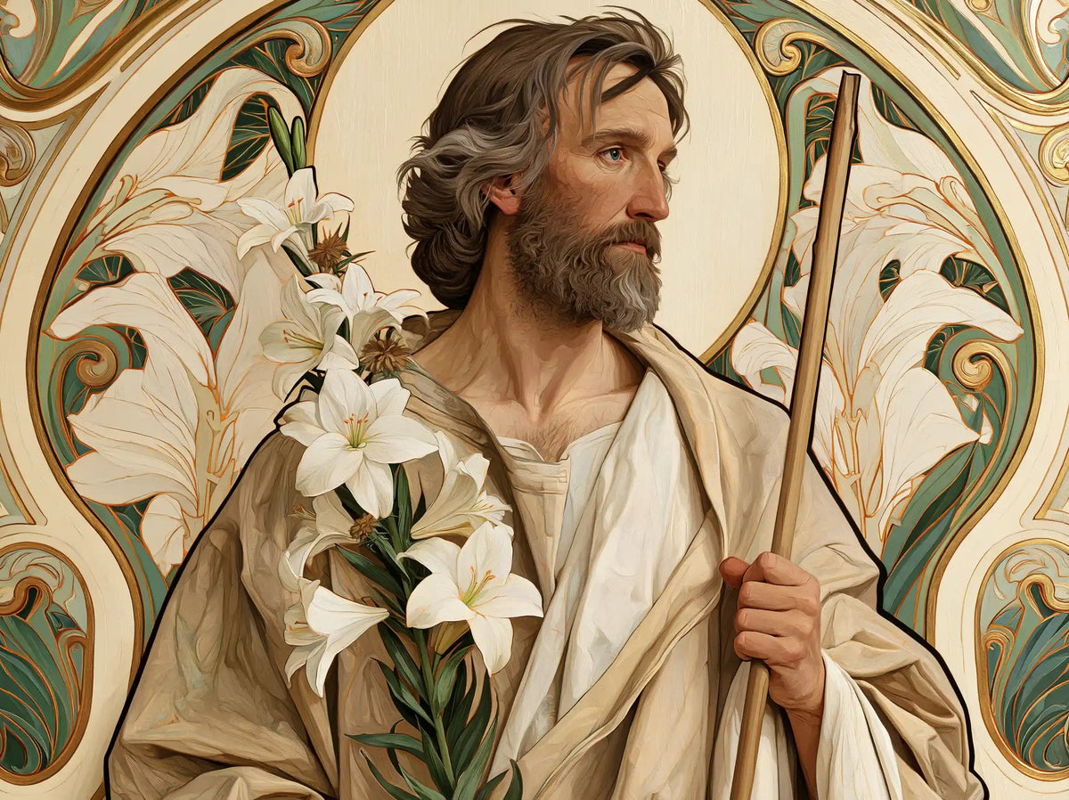Saint Joseph – Sacred Art Nouveau · Landscape no. 7