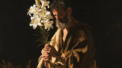 Saint Joseph – Caravaggio Tenebrism · Landscape no. 3