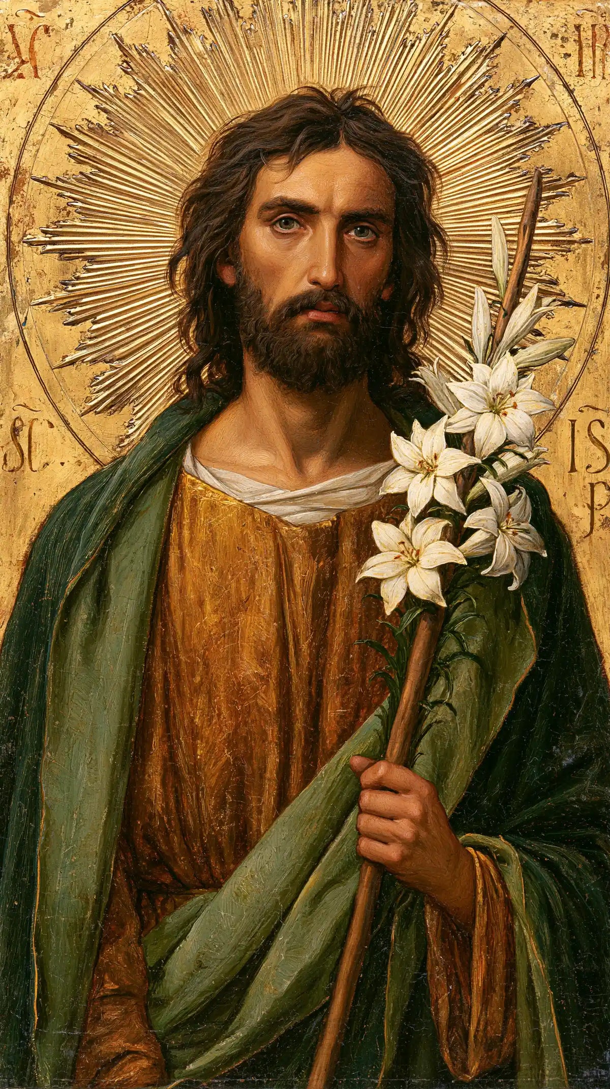 Saint Joseph – Sacred Gold · Portrait no. 8