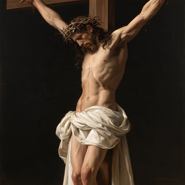 The Crucifixion – Quiet Prayer Beneath the Cross
