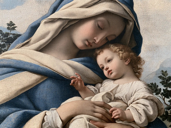Virgin Mary and Child Jesus - Florentine Renaissance · Landscape n° 8
