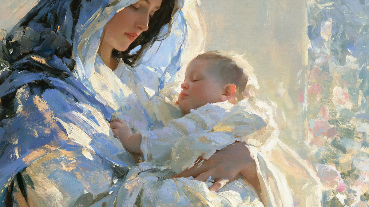 The Virgin and Child — The Cradle with Flecks of White