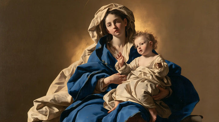 The Virgin and Child — The Raised Palm Within the Drapery