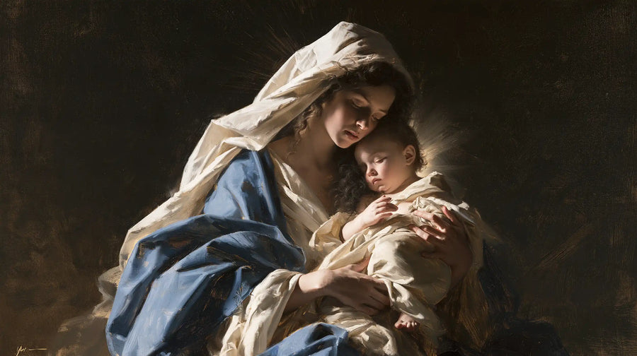 Virgin Mary and Child Jesus - Mary Presenting the Child Jesus · Landscape n° 16