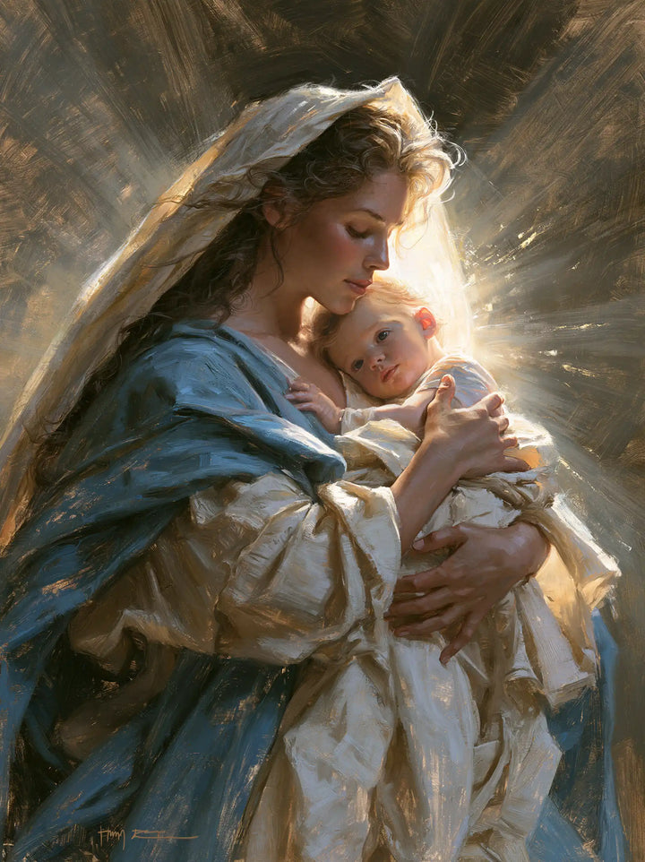 The Virgin and Child — Tenderness in the Little Halo’s Radiance