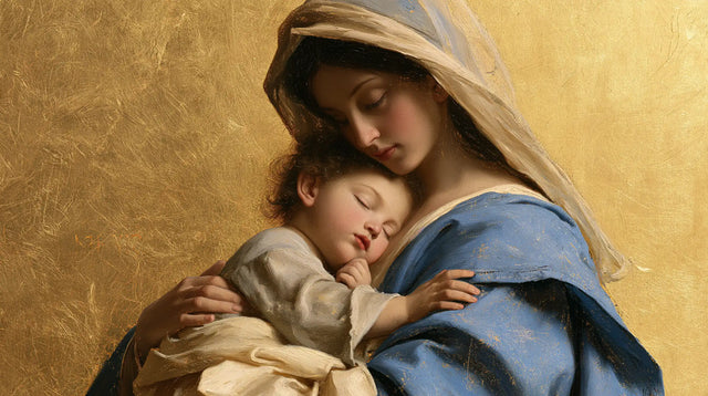 Virgin Mary and Child Jesus - Sacred Gold · Landscape n° 19